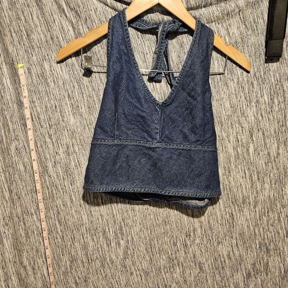 Arizona jeans company denim halter top